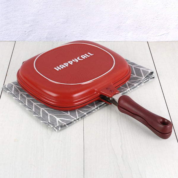Barbecue Frying-Pan Cooking-Tool Non-Stick Double-Sided Cookware Outdoor And 28CM