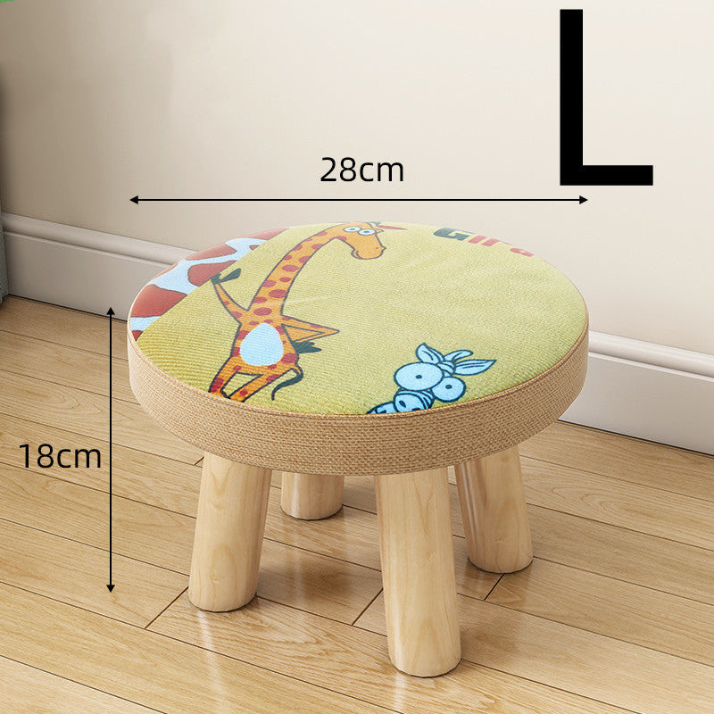 Multifunctional Fabric Coffee Table Stool