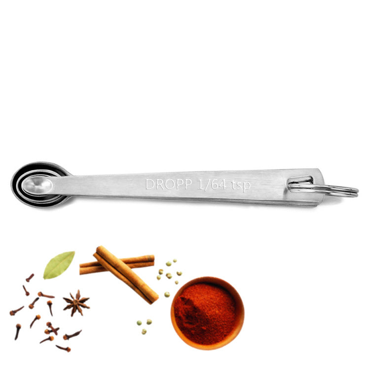 Baking Tools Stainless Steel Mini Measuring Spoons Set Of 5